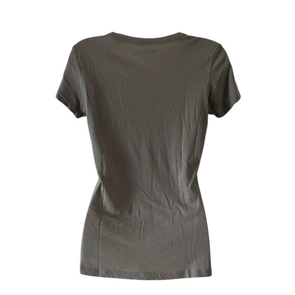 Columbia Geometric Quilt Pattern Gray T-Shirt Woman Size Small - Picture 3 of 8